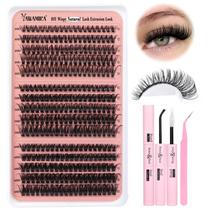 Kit de extensão de cílios Yawamica Wispy Volume Lash Clusters