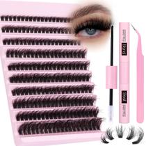 Kit de extensão de cílios zanlufly Volume 20mm Mink Lashes