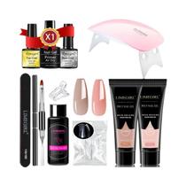 Kit de Extensão de Unhas em Gel UV - Conjunto de Manicure com Ferramentas Acrílicas Kit de Extensão de Unhas em Gel UV - Conjunto de Manicure com Ferramentas Acrílicas