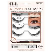 Kit de extensões de cílios Ardell Pre-Mapped Cat Eye, pacote com 4
