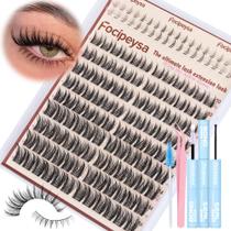 Kit de extensões de cílios Focipeysa Wispy Lash Clusters Manga