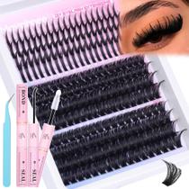 Kit de extensões de cílios Mavphnee Russian Lash 100D 120D Volume