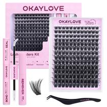Kit de Extensões de Cílios OKAYLOVE VIVA 8-18mm 168pcs