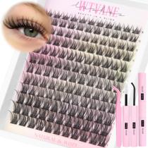 Kit de extensões de cílios wtvane Lash Clusters Wispy Natural Look
