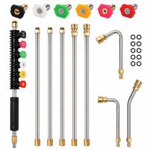 Kit de Extensões para Lavadora de Alta Pressão SEPLY 9 Peças 4000 PSI Kit de Extensões para Lavadora de Alta Pressão SEPLY 9 Peças 4000 PSI