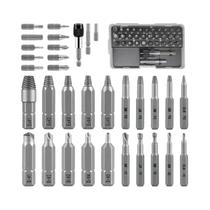 Kit De Extratores De Parafuso Com 33 Peças E Extensão De Manga Para Ferramenta Universal De Remoção Kit De Extratores De Parafuso Com 33 Peças E Extensão De Manga Para Ferramenta Universal De Remoção