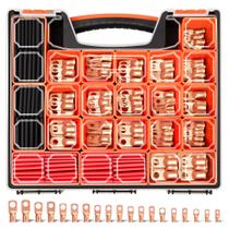 Kit de extremidades de cabo de bateria e terminais de fio Kuject 220PCS AWG 1 2 4 6 8