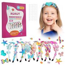 Kit de fabricação de bandanas AUAUY Girly Fashion DIY para meninas de 5 anos ou mais