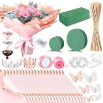 Kit de fabricação de buquês DIY XunYee Money Bouquet com papel de embrulho Kit de fabricação de buquês DIY XunYee Money Bouquet com papel de embrulho