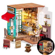 Kit de fabricação de cafeterias em miniatura Rolife DG109 com móveis