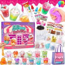 Kit de fabricação de chá Slime Boba Trubic 46 unidades para meninas de 8 a 12 anos