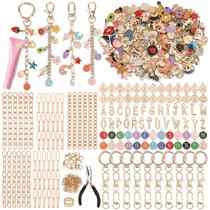 Kit de fabricação de chaveiros selizo 500 unidades Charms DIY Craft Kit de fabricação de chaveiros selizo 500 unidades Charms DIY Craft