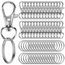 Kit de Fabricação de Chaveiros Sucrown - 30 Ganchos Giratórios e 30 Anéis