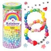 Kit de fabricação de joias Creativity para crianças Rainbow Bead Jar Kit de fabricação de joias Creativity para crianças Rainbow Bead Jar