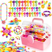 Kit de fabricação de joias FUNZBO Pop Beads 850 unidades para meninas de 3 a 8 anos Kit de fabricação de joias FUNZBO Pop Beads 850 unidades para meninas de 3 a 8 anos