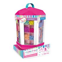 Kit de Fabricação de Joias Make It Real 5 em 1 - Torre de Atividades para Meninas