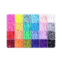 Kit De Fabricação De Joias Para Iniciantes Com 7000 Peças De Contas De Argila Polimérica Planas E