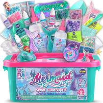 Kit de fabricação de lodo FUN KIDZ Mermaid para meninas de 8 a 12 anos Kit de fabricação de lodo FUN KIDZ Mermaid para meninas de 8 a 12 anos