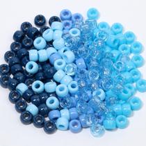 Kit de fabricação de miçangas de pônei para pulseiras NITOPUPU 1200 unidades azuis