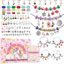 Kit de fabricação de pulseiras Charm Mio Angle com brinquedo unicórnio de 6 a 12 anos