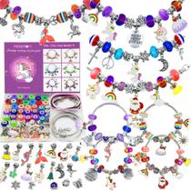 Kit de fabricação de pulseiras Charm Redtwo para meninas de 8 a 12 anos Kit de fabricação de pulseiras Charm Redtwo para meninas de 8 a 12 anos