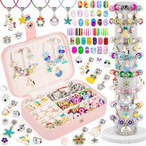 Kit de fabricação de pulseiras Charm Sofier com caixa de joias para meninas