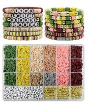 Kit de Fabricação de Pulseiras ClaBead - Argila e Miçangas Douradas