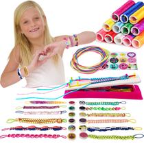 Kit de fabricação de pulseiras de amizade iQkidz com 12 pulseiras Kit de fabricação de pulseiras de amizade iQkidz com 12 pulseiras