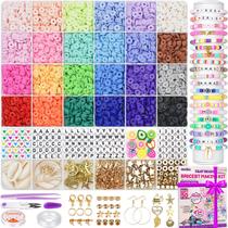 Kit de fabricação de pulseiras de argila de polímero Gionlion 6000+