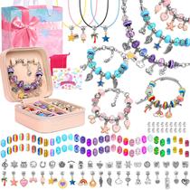 Kit de fabricação de pulseiras de charme LifeIsLuck para meninas de 8 a 12 anos