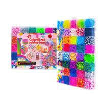 Kit De Fabricação De Pulseiras De Elástico DIY Com 32 Cores E 2900 Peças, Conjunto De Ferramentas De