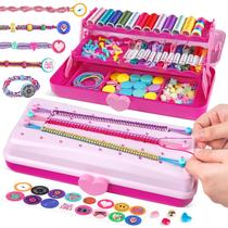 Kit de fabricação de pulseiras Friendship TingingYuli com caixa de armazenamento Kit de fabricação de pulseiras Friendship TingingYuli com caixa de armazenamento