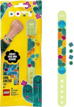 Kit de fabricação de pulseiras LEGO DOTS Cool Cactus 41922 para crianças a partir de 6 anos
