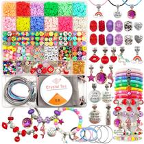 Kit de fabricação de pulseiras Leitait Girls Toys com pingente de 3000 unidades Kit de fabricação de pulseiras Leitait Girls Toys com pingente de 3000 unidades