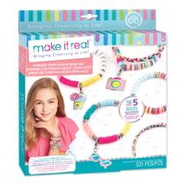 Kit de fabricação de pulseiras Make It Real Summer Vibes Girls 8+ Years