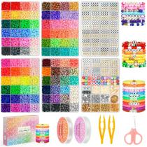 Kit de fabricação de pulseiras Paodey Friendship com contas de argila de 96 cores