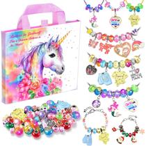 Kit de fabricação de pulseiras para meninas Unicórnio, suprimentos de joias, conjunto de artesanato, kit de artesanato, kits de pulseiras de charme, presentes de aniversário criativos para crianças de 6 a 7, 8, 9, 10, 11, 12 anos, brinquedos para meninas Kit de fabricação de pulseiras para meninas Unicórnio, suprimentos de joias, conjunto de artesanato, kit de artesanato, kits de pulseiras de charme, presentes de aniversário criativos para crianças de 6 a 7, 8, 9, 10, 11, 12 anos, brinquedos para meninas