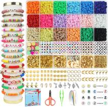 Kit de fabricação de pulseiras Redtwo 5100 Clay Beads para meninas 8-12