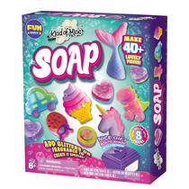 Kit de fabricação de sabonete FunKidz para crianças de todas as idades com 8 formas