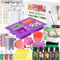 Kit de fabricação de sabonete Thaluna com manteiga de karité e glicerina, conjunto DIY