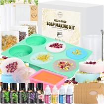 Kit de fabricação de sabonetes Jcoos com base de manteiga de karité e moldes