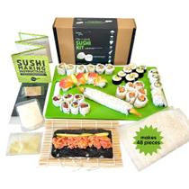 Kit de fabricação de sushi Global Grub DIY com ingredientes e tapete