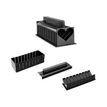 Kit De Fabricação De Sushi Japonês 3 Peças 2 Formas Molde De Arroz Para Rolos De Sushi Ferramentas
