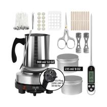 Kit De Fabricação De Velas Com Fogão Eletrônico De 500W, Ferramentas DIY Para Iniciantes Com Panela