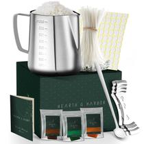 Kit de fabricação de velas de soja Hearth & Harbor Conjunto de flocos de cera de 350g