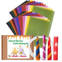 Kit de fabricação de velas Nafziger Beeswax Sheets, pacote com 24 unidades de 10 x 8 polegadas
