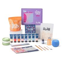 Kit de Fabricação de Velas Sculpd com Argila de Secagem ao Ar e Conjunto de Tintas Kit de Fabricação de Velas Sculpd com Argila de Secagem ao Ar e Conjunto de Tintas