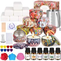 Kit de fabricação de velas Trulloyoo DIY com suprimentos de cera de soja Kit de fabricação de velas Trulloyoo DIY com suprimentos de cera de soja