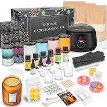 Kit de Fabricação de Velas WITOROR com Aquecedor Digital para Cera de Soja