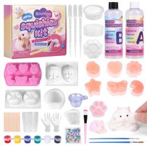 Kit de fabricação Squishy Bounlgsr Taba com 250 ml de resina epóxi e molde